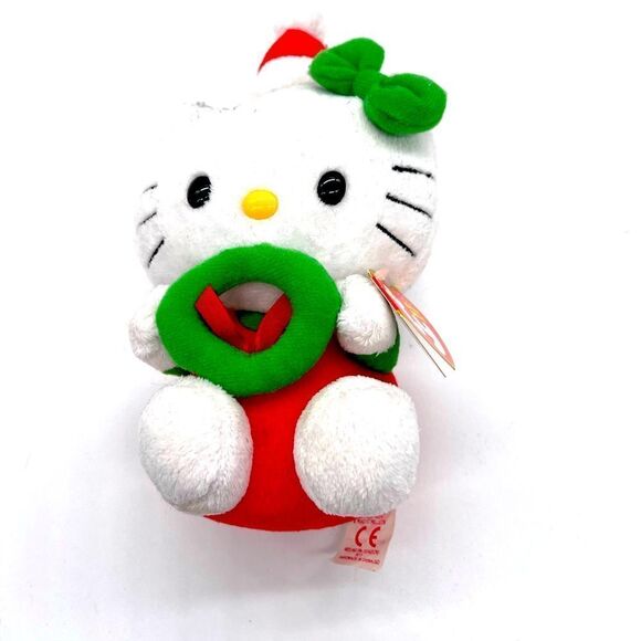 TY Hello Kitty Christmas 5 inches Length - Picture 1 of 3